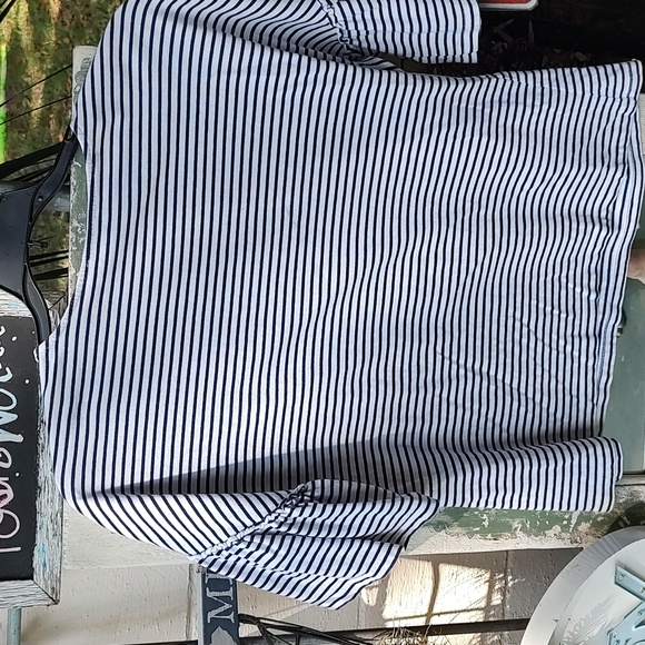 GUC beachlunchlounge navy and white stripe top - Picture 4 of 4